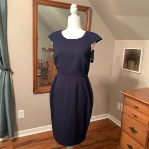 NWT Society New York Navy Cap Sleeve Dress